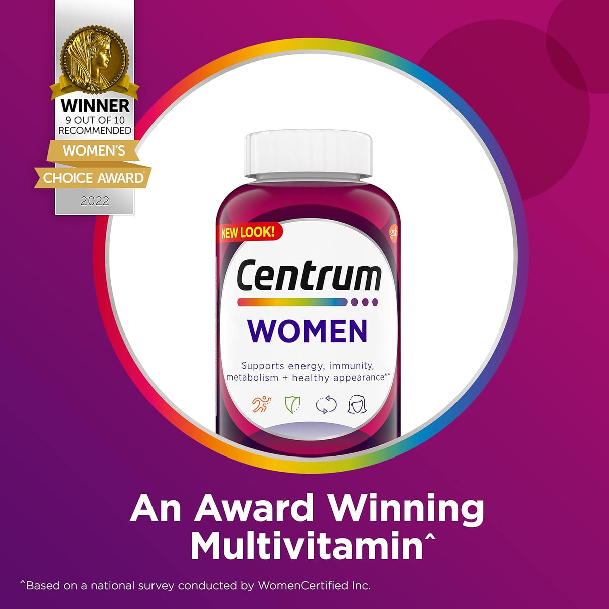 Suplemento Centrum Multivitamínico para mujeres con hierro