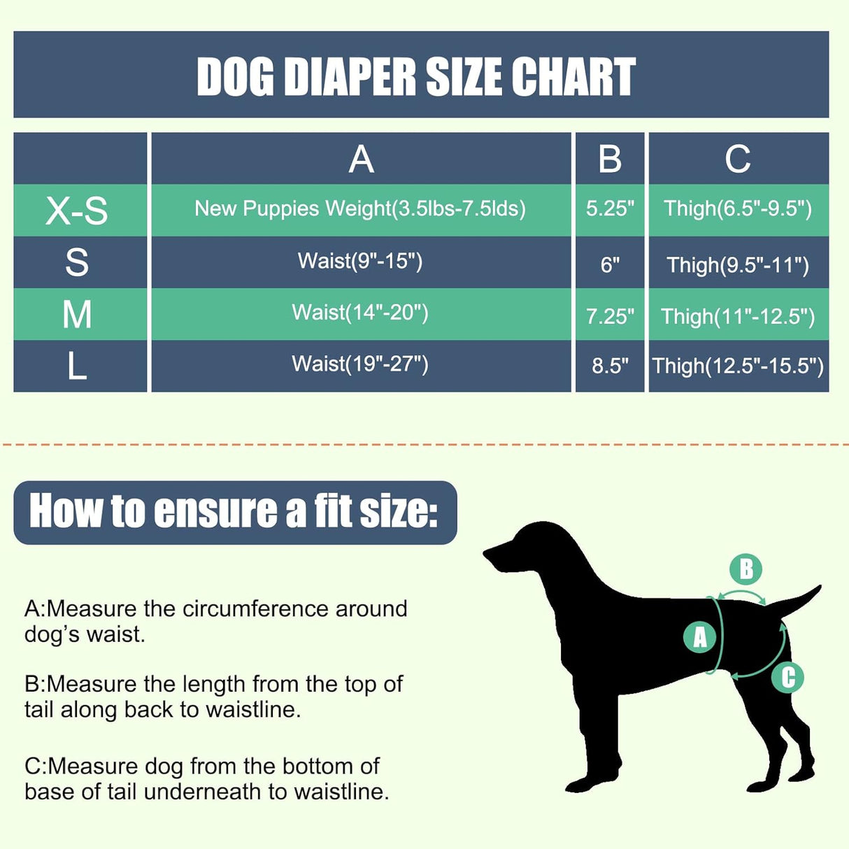 Chenkaiyang Paquete de 4 pañales para perras,cachorros