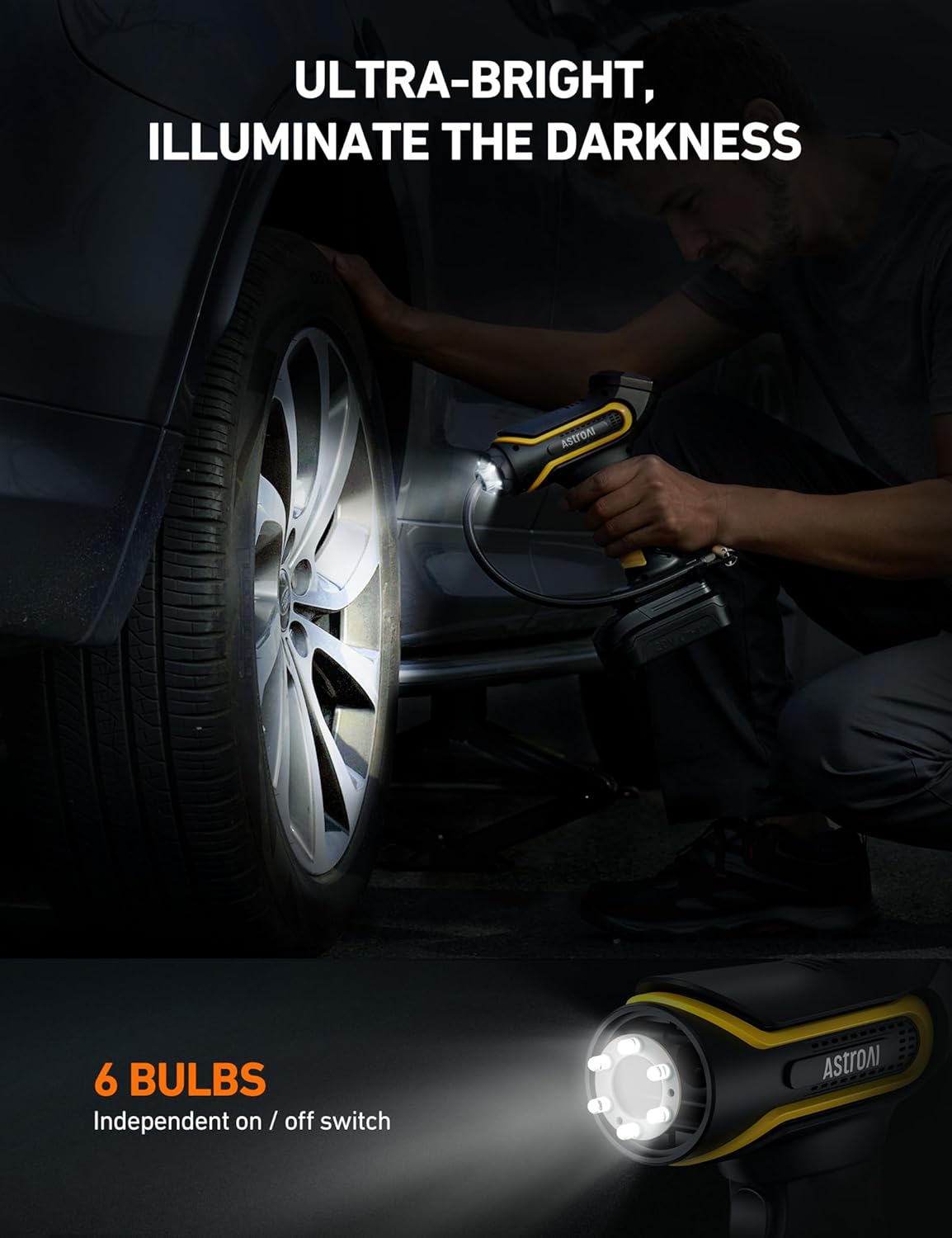 inflador de neumáticos bomba de aire150 PSI inalámbrico