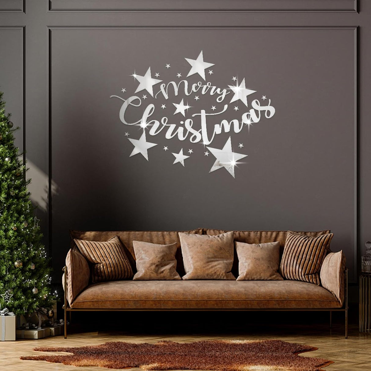 ALIBBON Decoraciones Navideñas, Vinilos Acrílicos para Pared