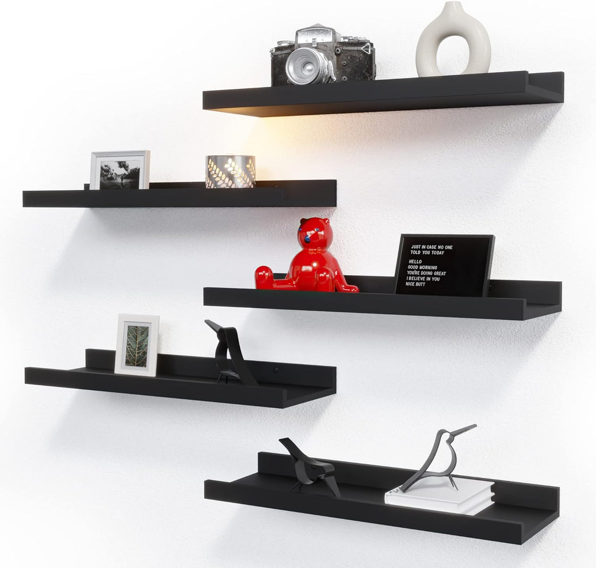 Estante Flotante RICHER HOUSE 5, Estantes Modernos con Labio