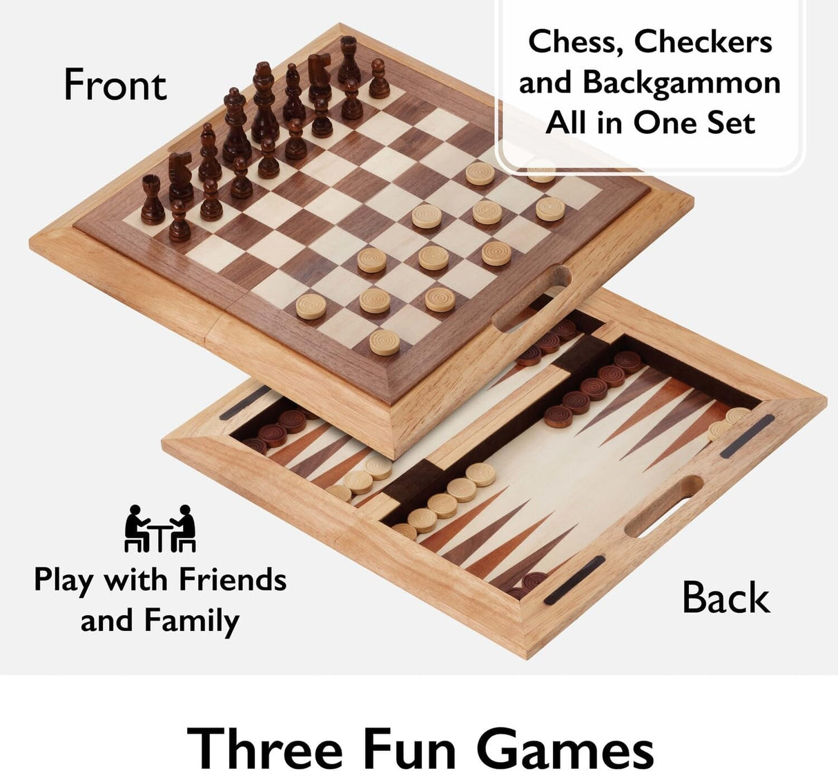 Juego de Mesa 3 en 1 Mainstreet Classics Dutchman Plegable