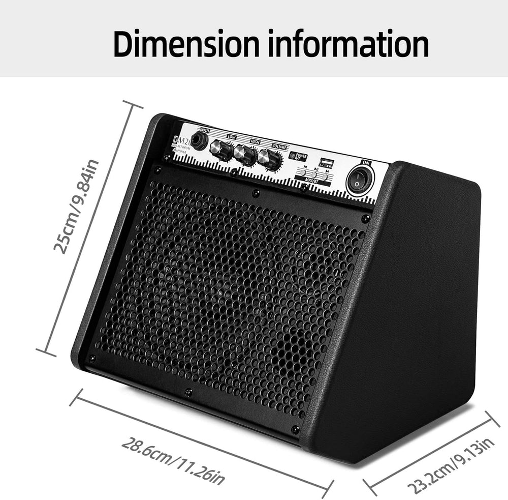 Amplificador Personal Bluetooth 20W con USB y Cable Antiruido