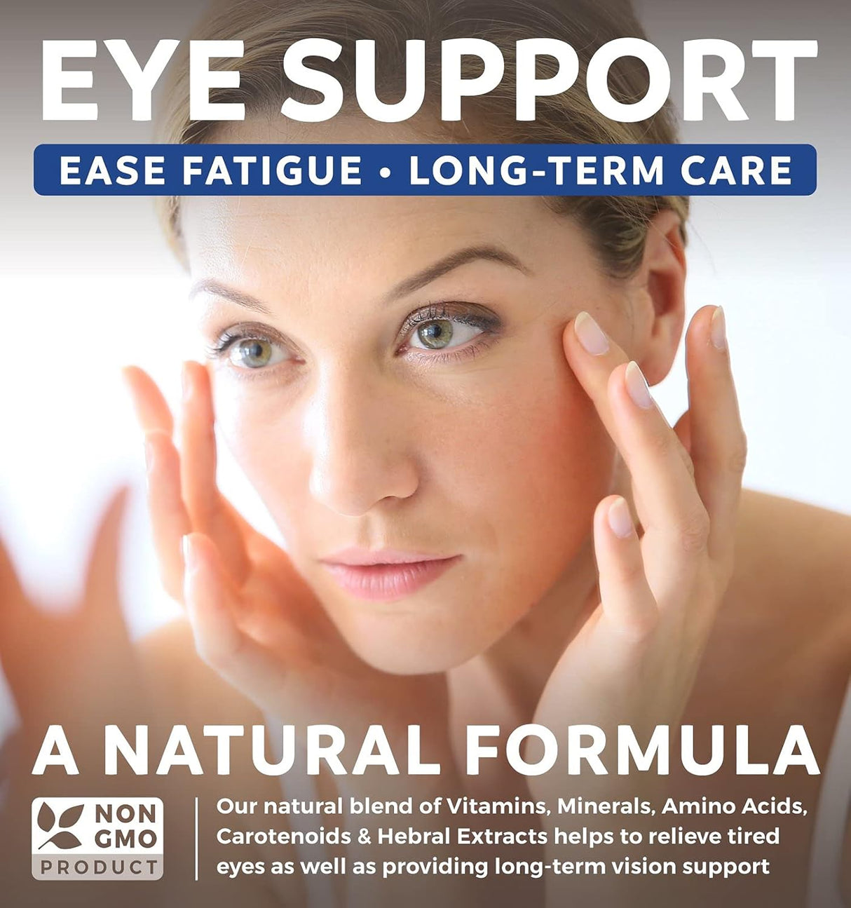 Suplemento de apoyo para ojos cansados y secos de luteína