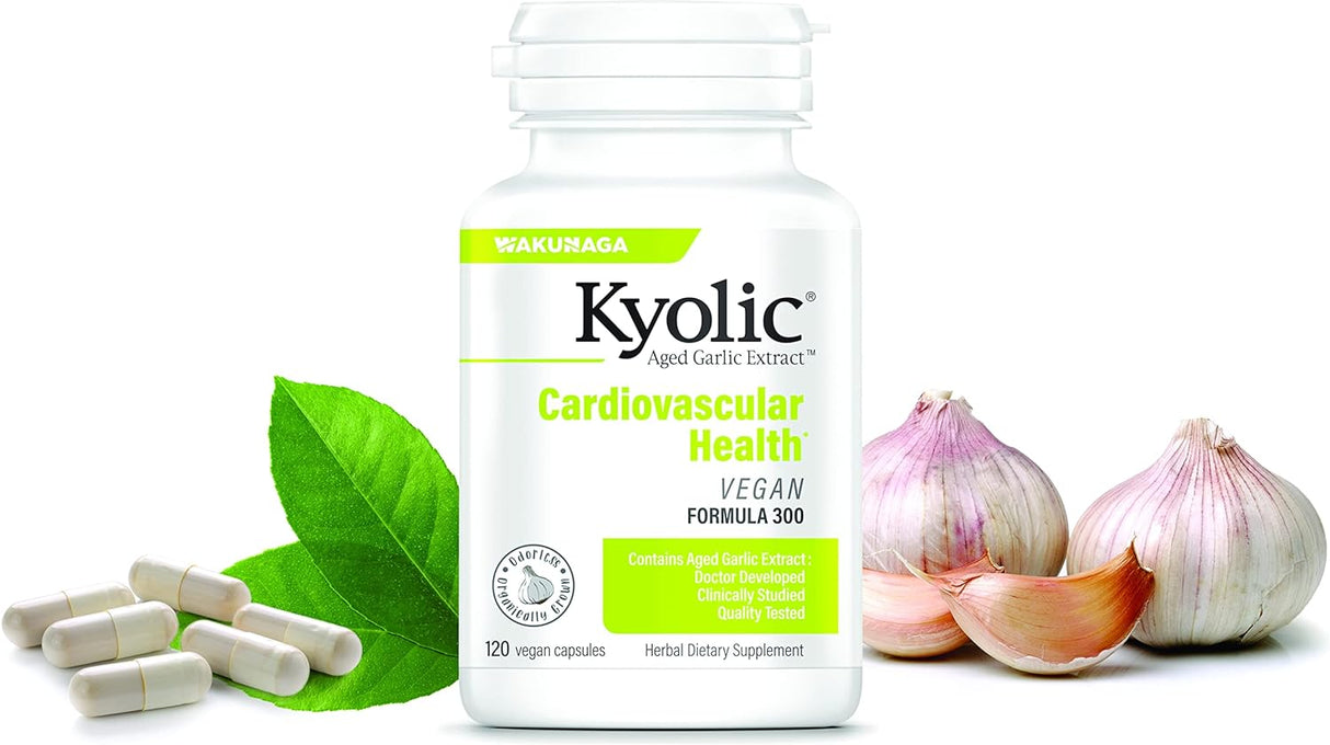 Extracto de Ajo Envejecido Vegano, Fórmula 300, 120 Cápsulas