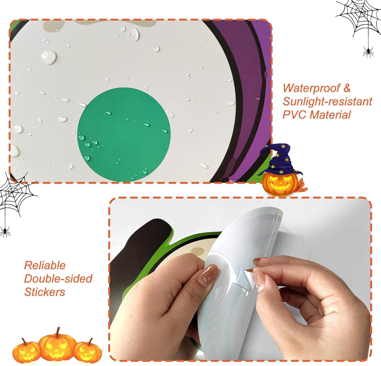 Kit de Decoraciones de Halloween para Autos, Monstruo con Ojos Grandes