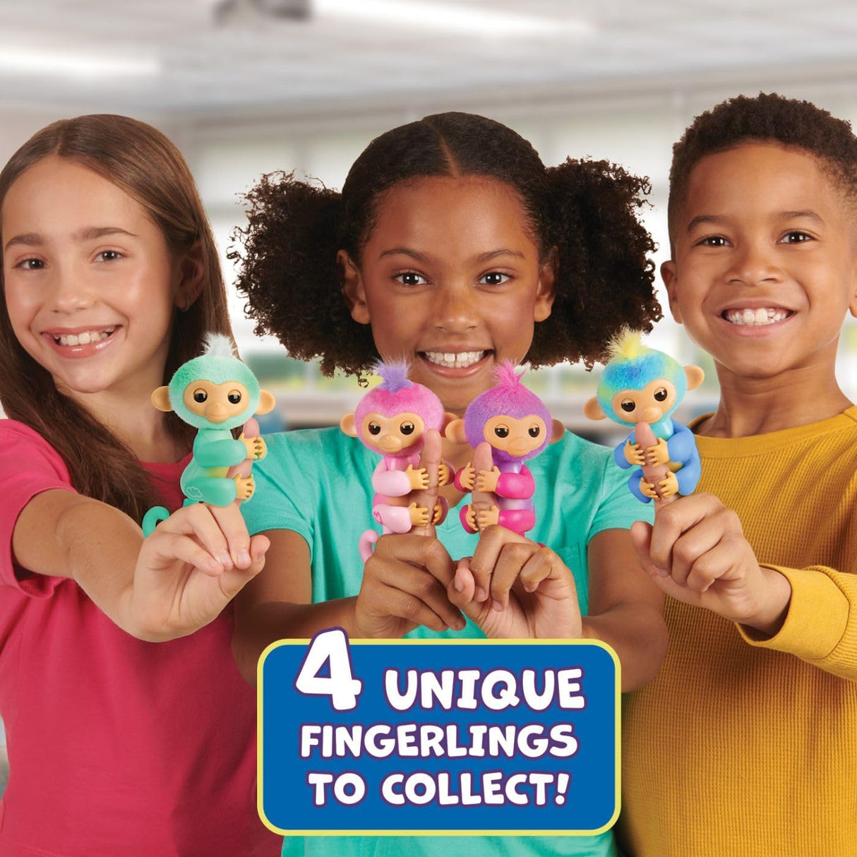 Mono Interactivo Fingerlings 2023 - 70+ Sonidos y Reacciones - Ava