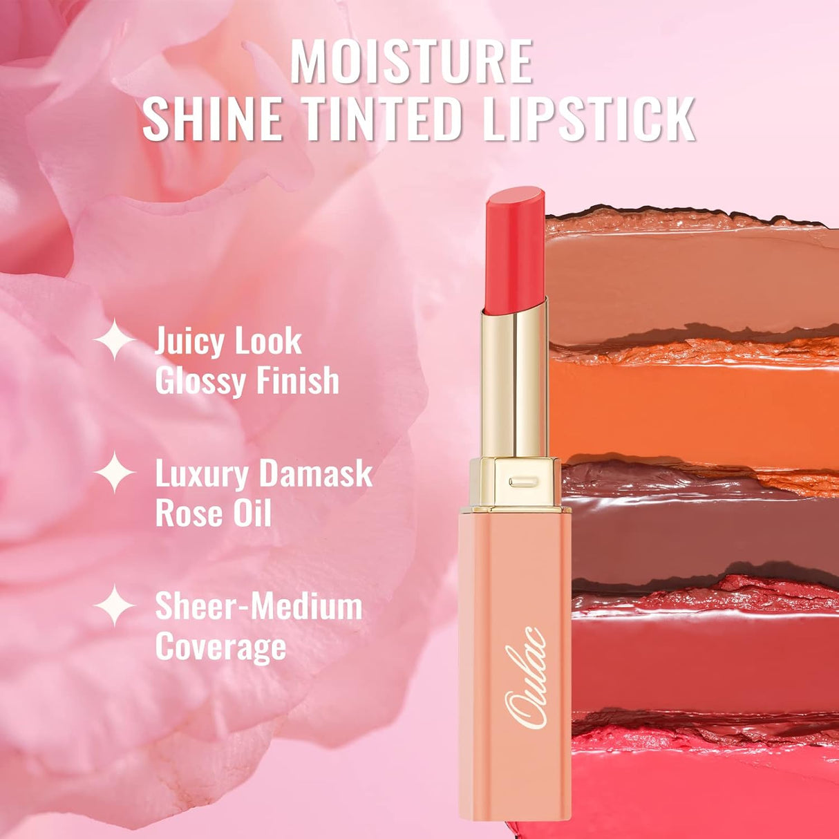 Barra de labios hidratante, brillo jugoso y ligero (01)