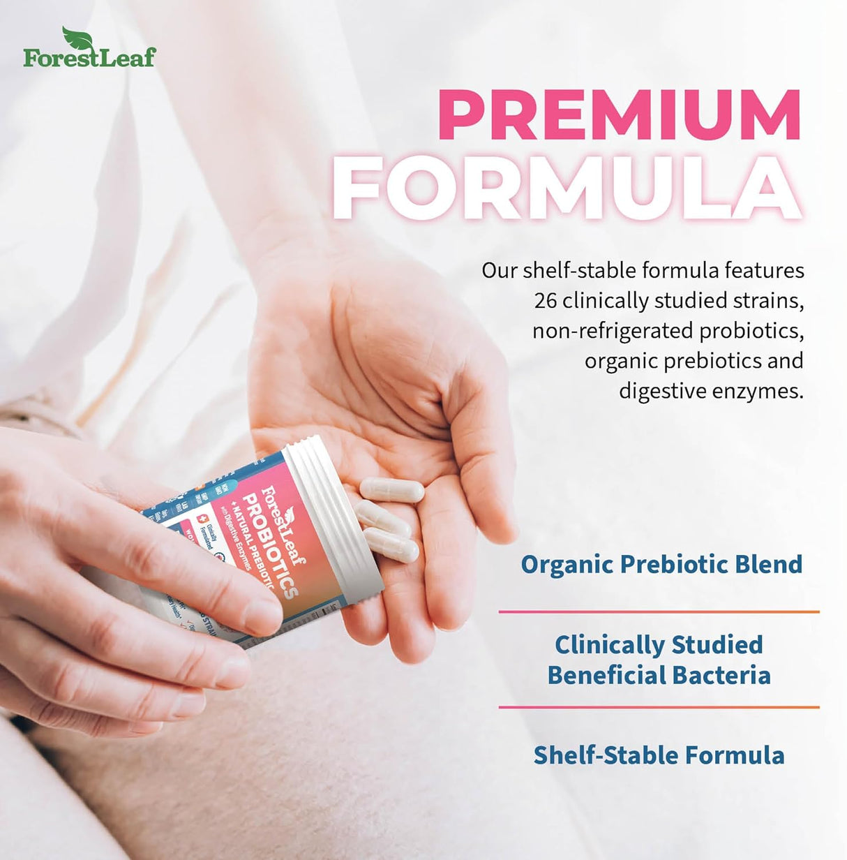 Probiótico para mujer de 50 mil millones de UFC ForestLeaf