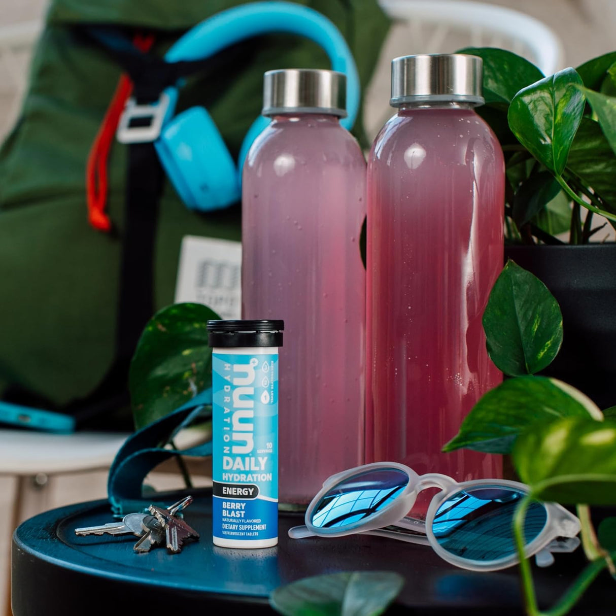 Suplemento Nuun Energía cafeína vitaminas B ginseng 40 und