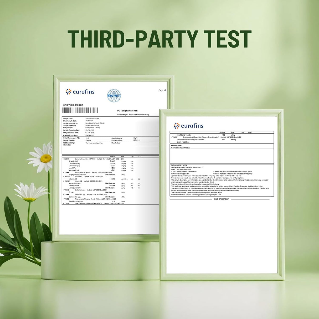 Suplemento Vitamina D3 K2 200mcg 180caps, Vegano, Sin GMO