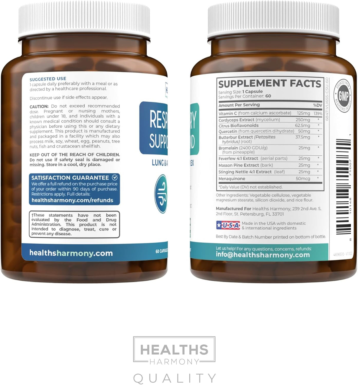 Suplemento Respiratorio 2 Meses - Limpieza Pulmonar, Vegan