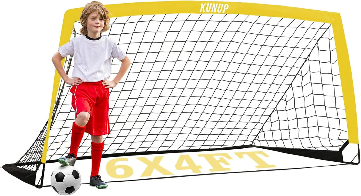 Porteria grande portátil para juegos en el patio