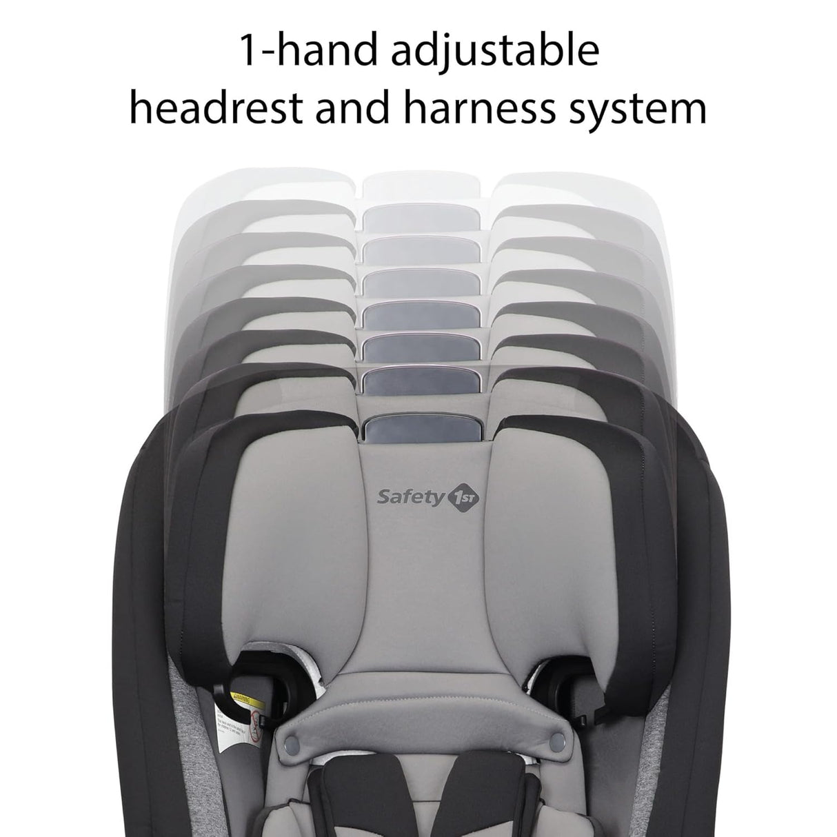 Asiento convertible todo en uno orientación hacia adelante