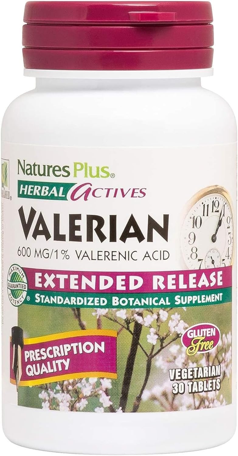 Herbal Actives Valeriana Extended Release Natures Plus 30 Tablet