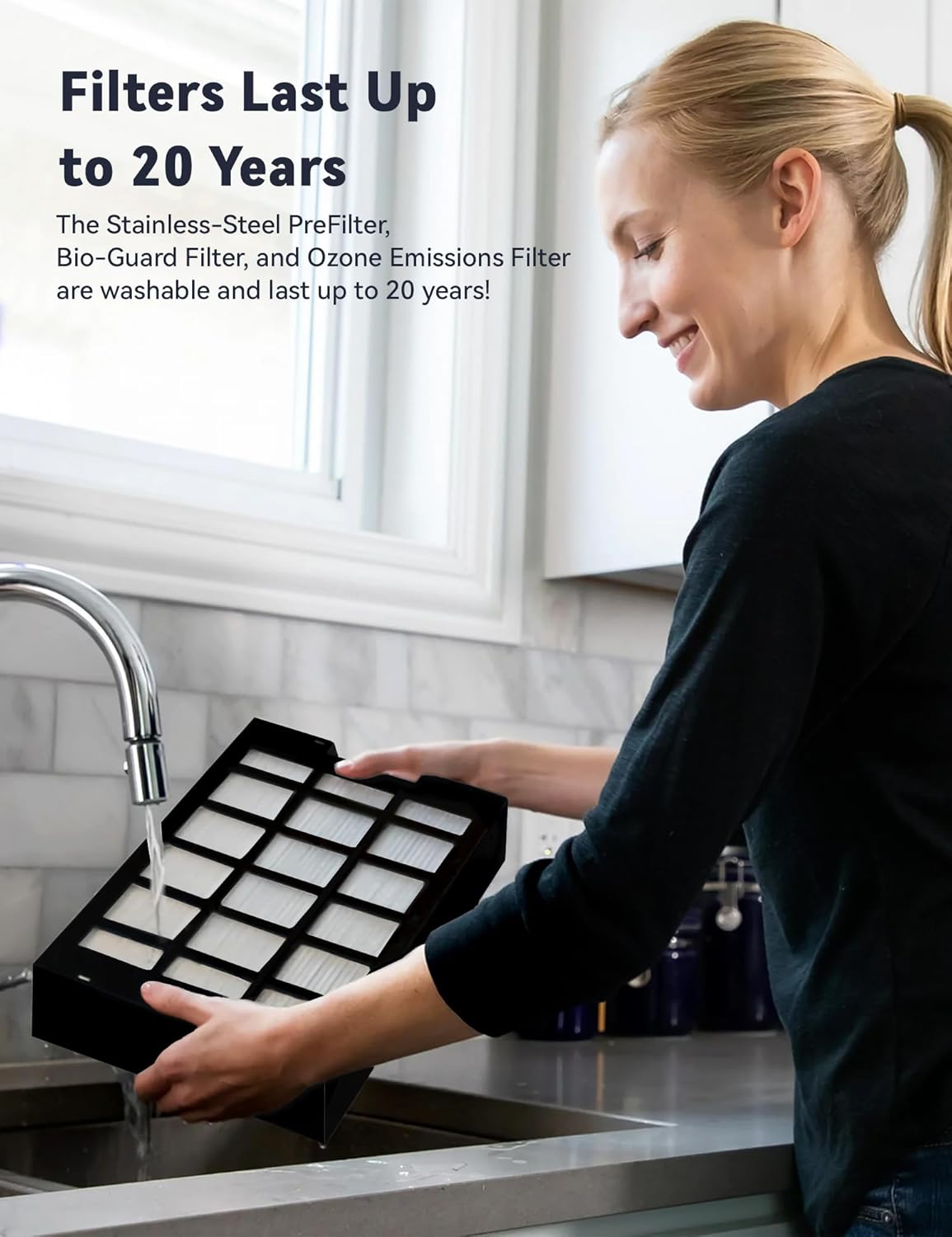 Purificador de aire inteligente filtro de 5 etapas Nuwave