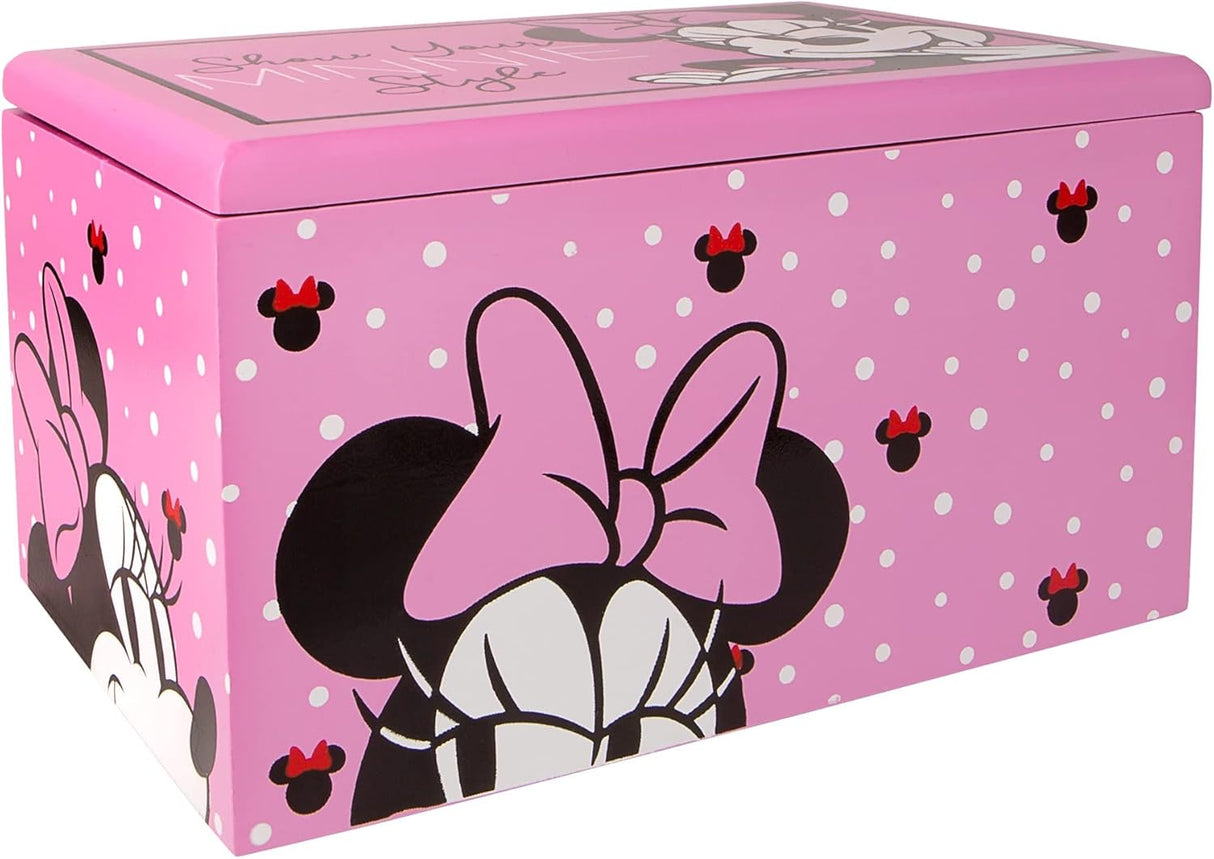 Caja organizadora de joyas de Minnie Mouse, modelo VX700651L
