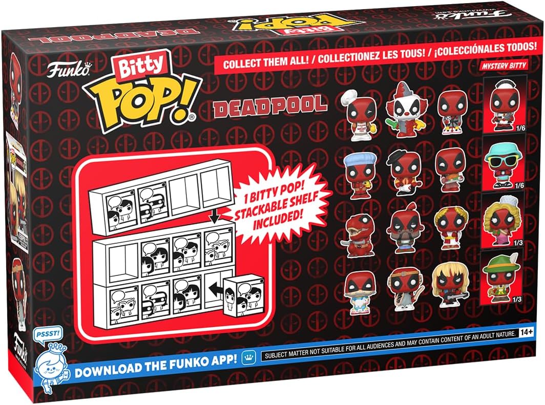 Funko Bitty Pop! Muñecos Coleccionables Deadpool 4-Pack