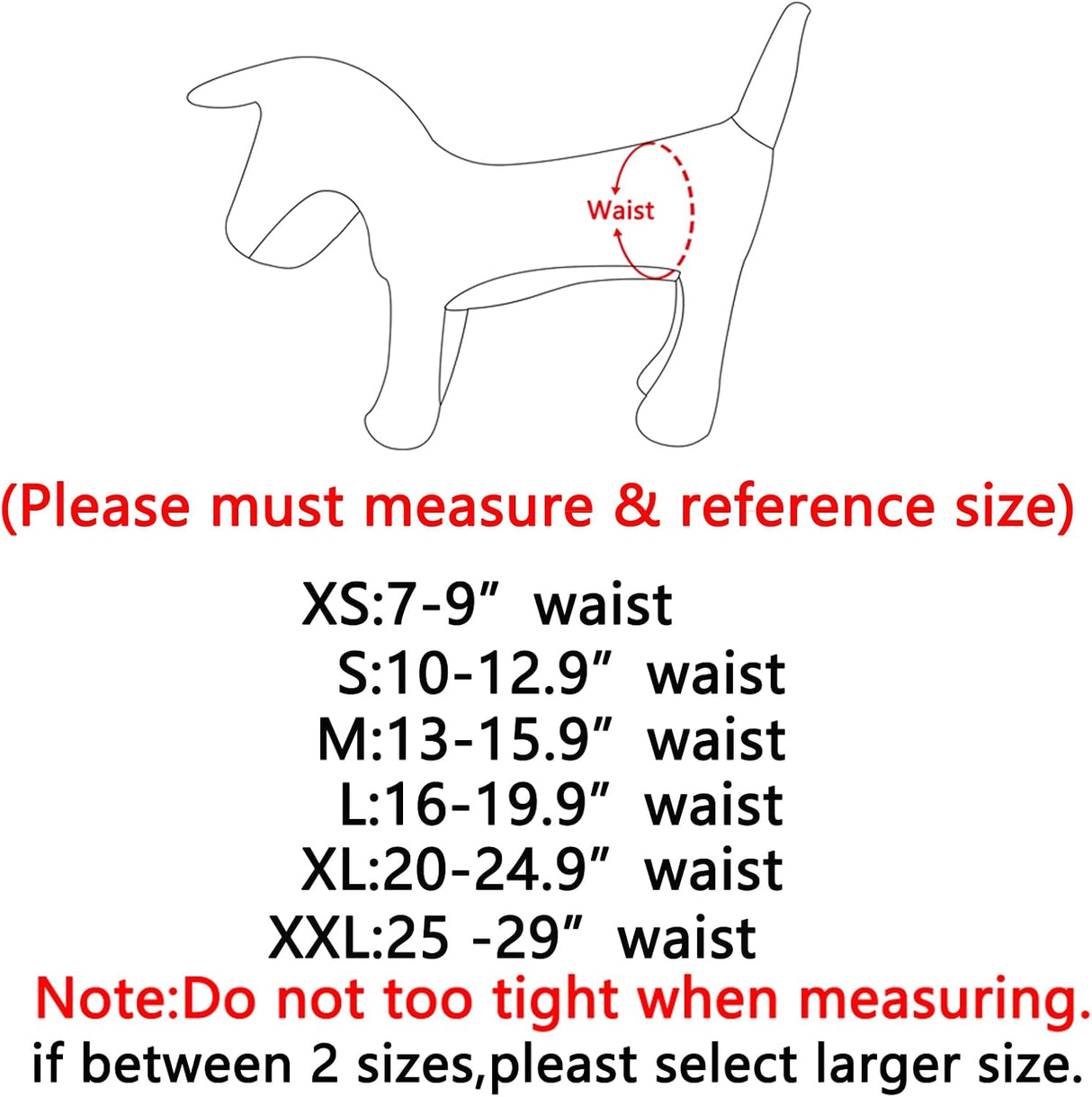 Vecomfy Bandas para el vientre para perros machos (paquete de 5)