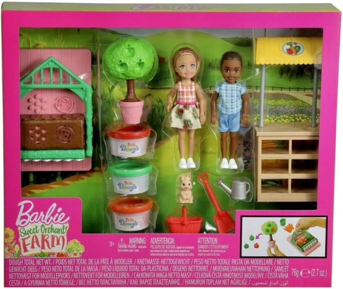 Barbie Dulce granja Chelsea y amigas, huerto y verduras