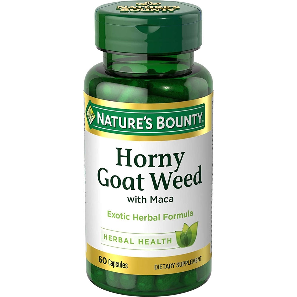 Suplemento Horny Goat Weed con Maca 60 cápsulas