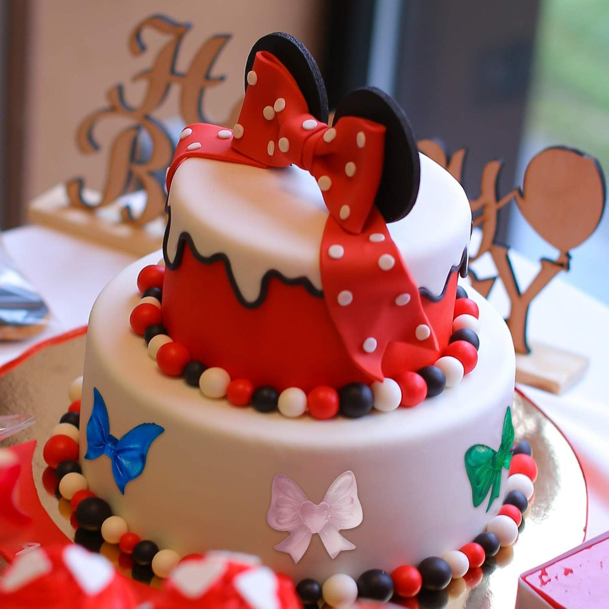 Mini lazos de silicona para fondan decoración de pasteles