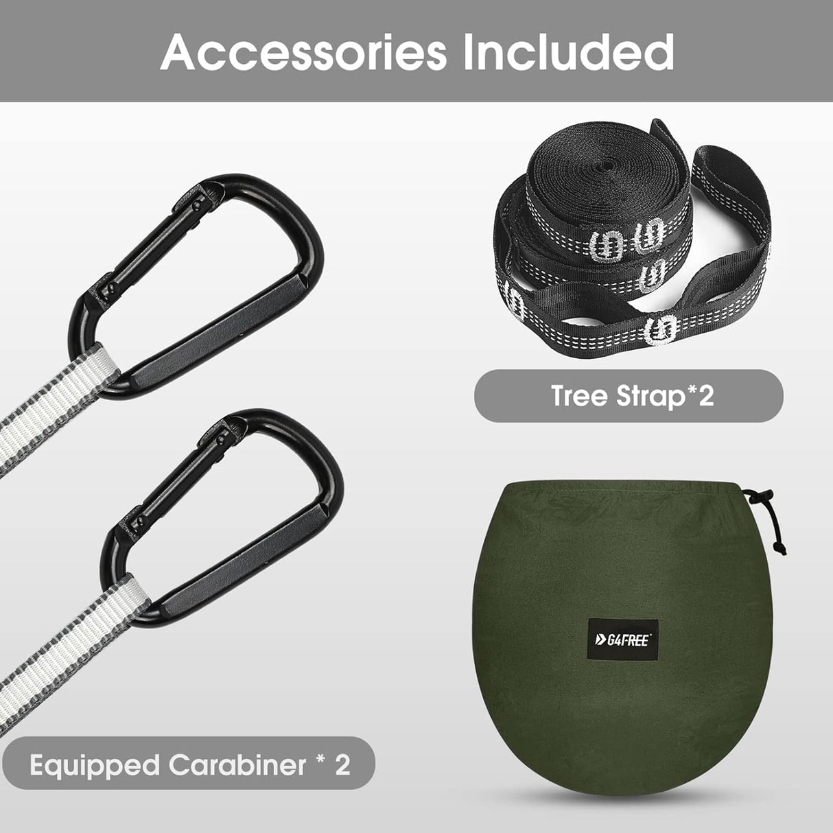 Hamaca G4Free con Mosquitera para 2 Personas, Ligera y Práctica