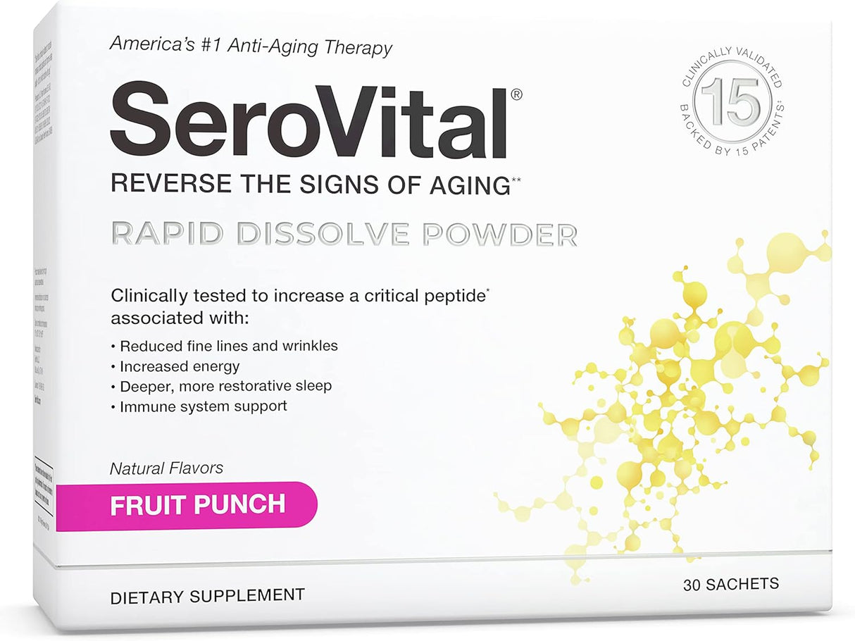 Suplemento Antienvejecimiento Serovital - Colágeno y Energía 30ct
