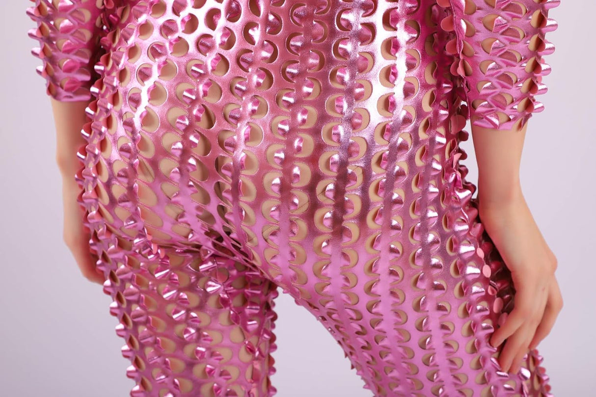 Disfraces Enterizo tallado en hueco brillante talla XL