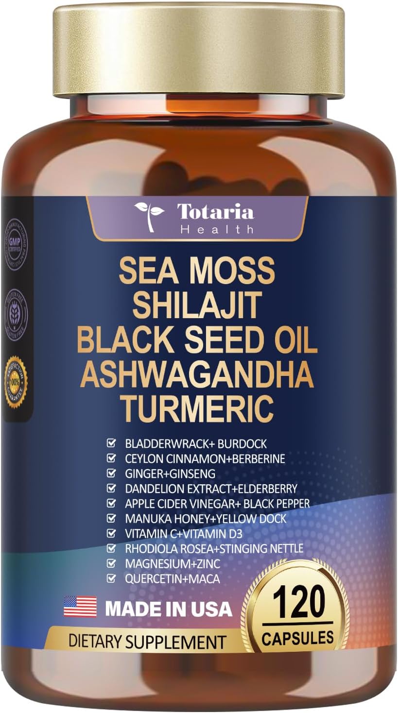 Suplemento 25-en-1 con Omega, Jengibre, Cúrcuma y más, 120 Caps
