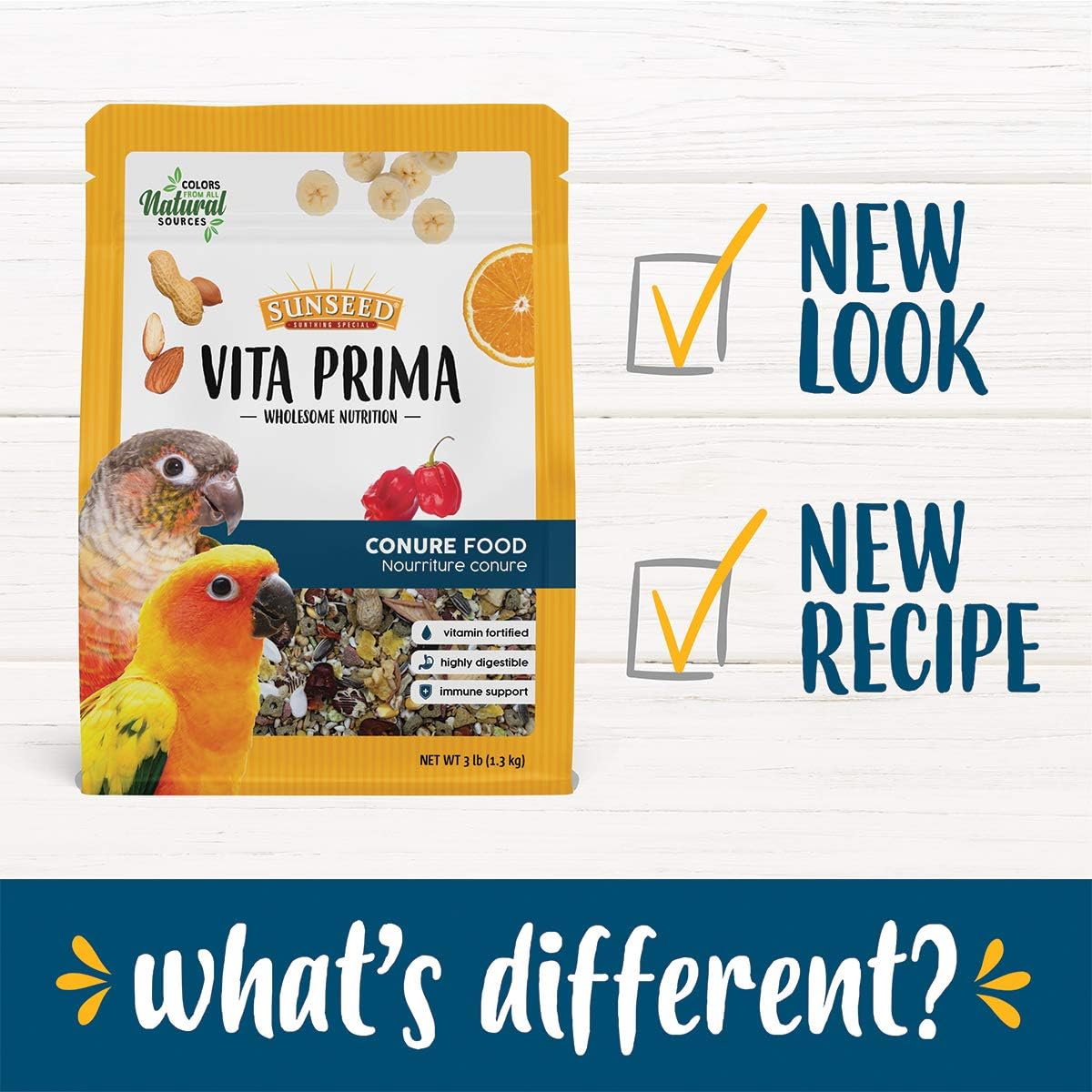 Alimento para Conure Sunseed Vita Prima Nutrición Saludable