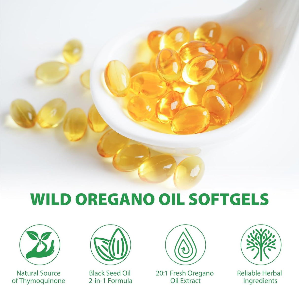 Aceite de Orégano en Cápsulas, Orgánico, 200mg, 120 cápsulas