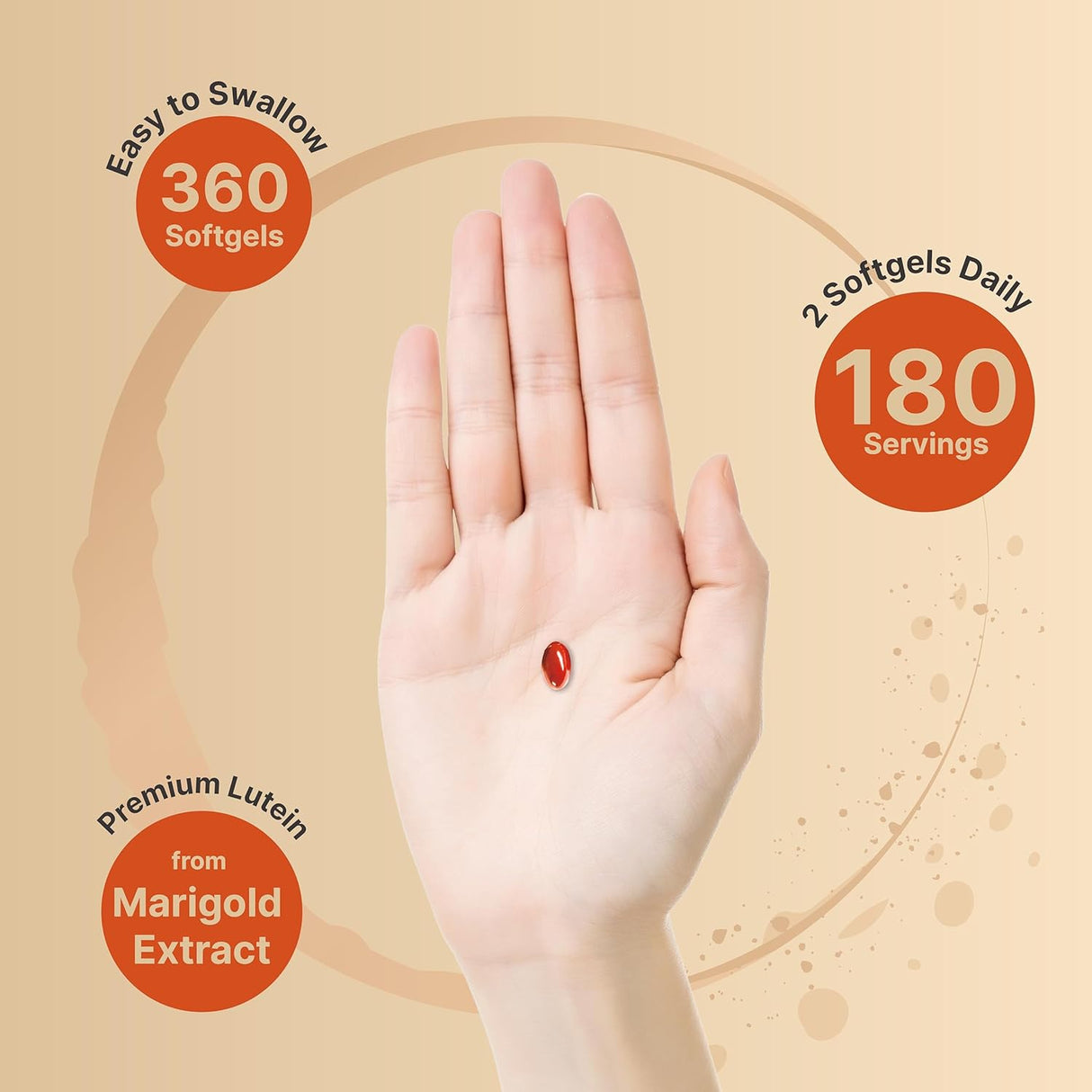 Luteína 40 mg y zeaxantina 1,600 mcg por porción, 360 cápsulas blandas | 4 en 1 con omega-3, astaxantina y fosfolípidos - Extracto de flor de caléndula - Vitaminas antioxidantes para los ojos - Sin