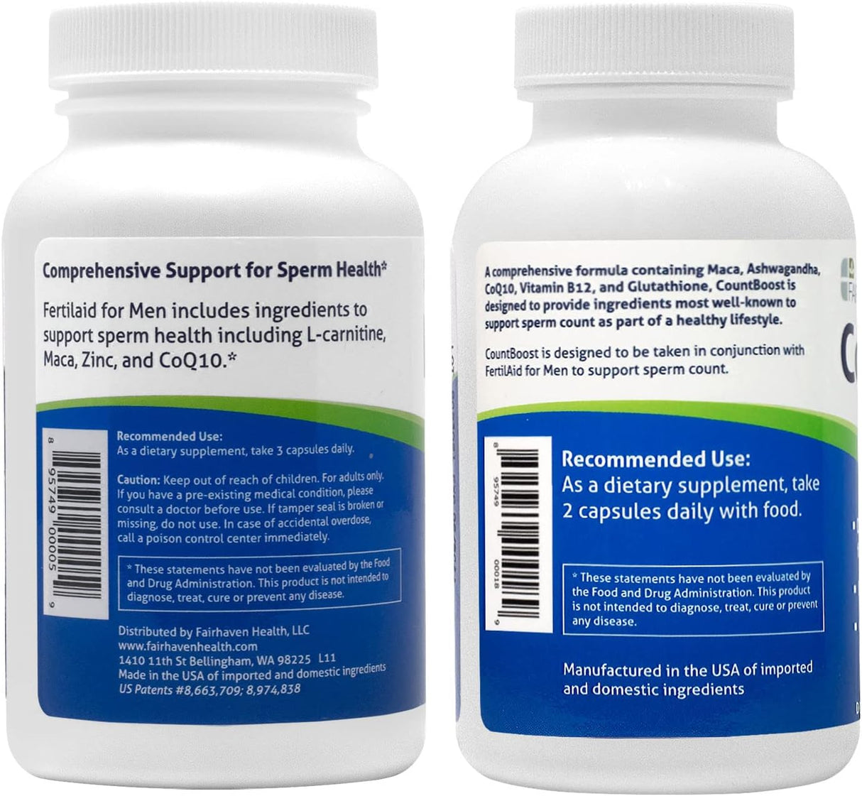 Suplemento de fertilidad masculina FertilAid antioxidantes