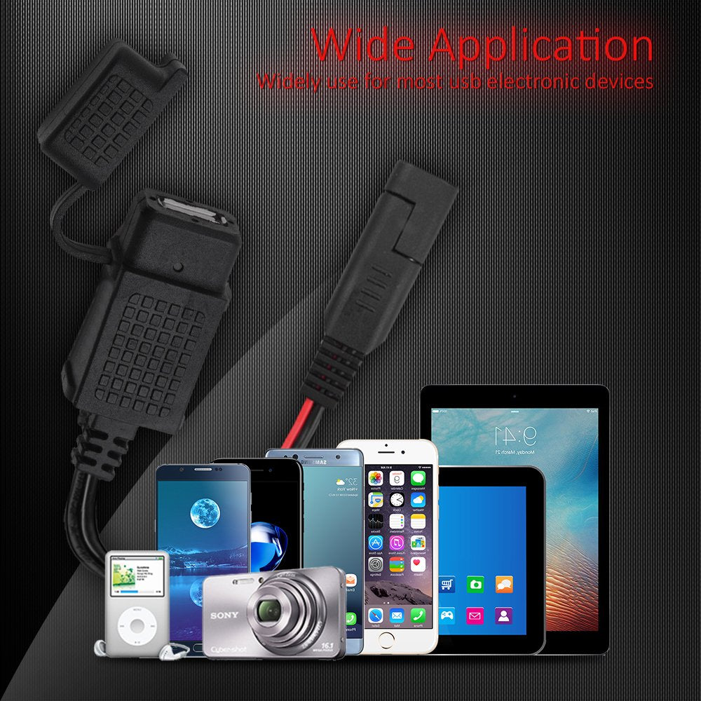 Adaptador de cable Cargador USB a prueba de agua