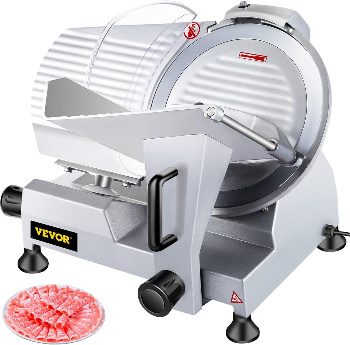 Cortadora de carne VEVOR 10 240W, acero, semi-automática 10IN-240W