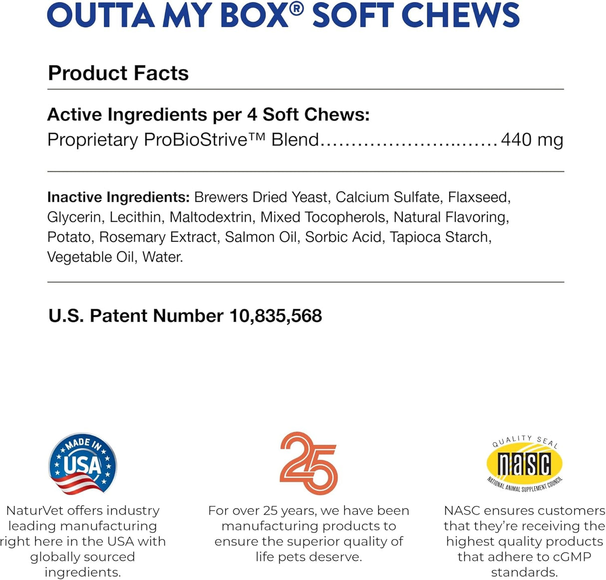 500 masticables suaves calmantes para gatos NaturVet