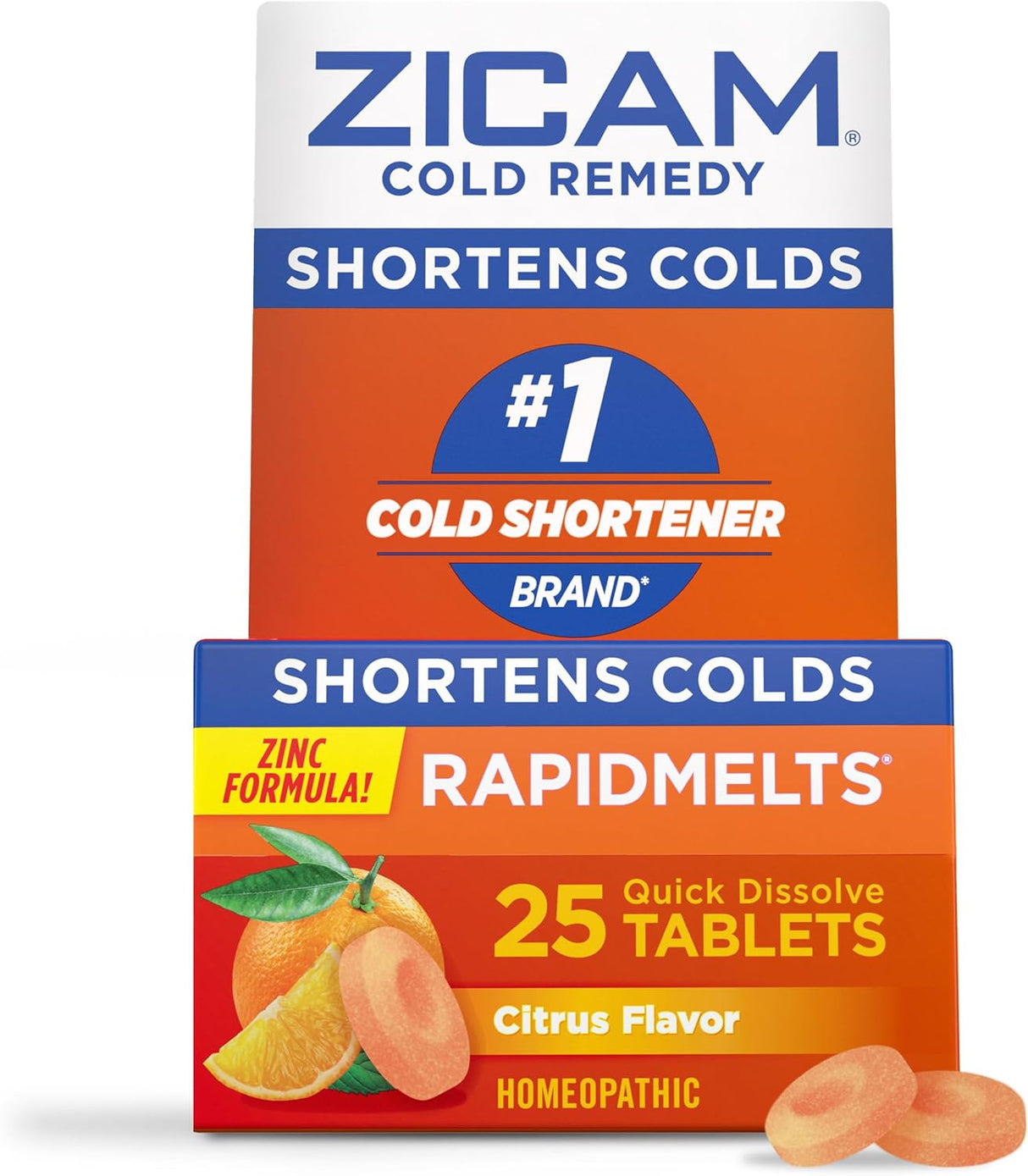 Zicam Remedio Rápido de Zinc, Citrus, 25 Pastillas