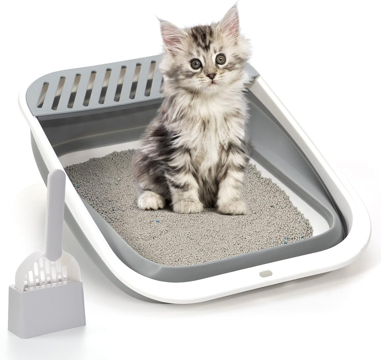 Caja de arena para gatos con parte superior TomteNisse