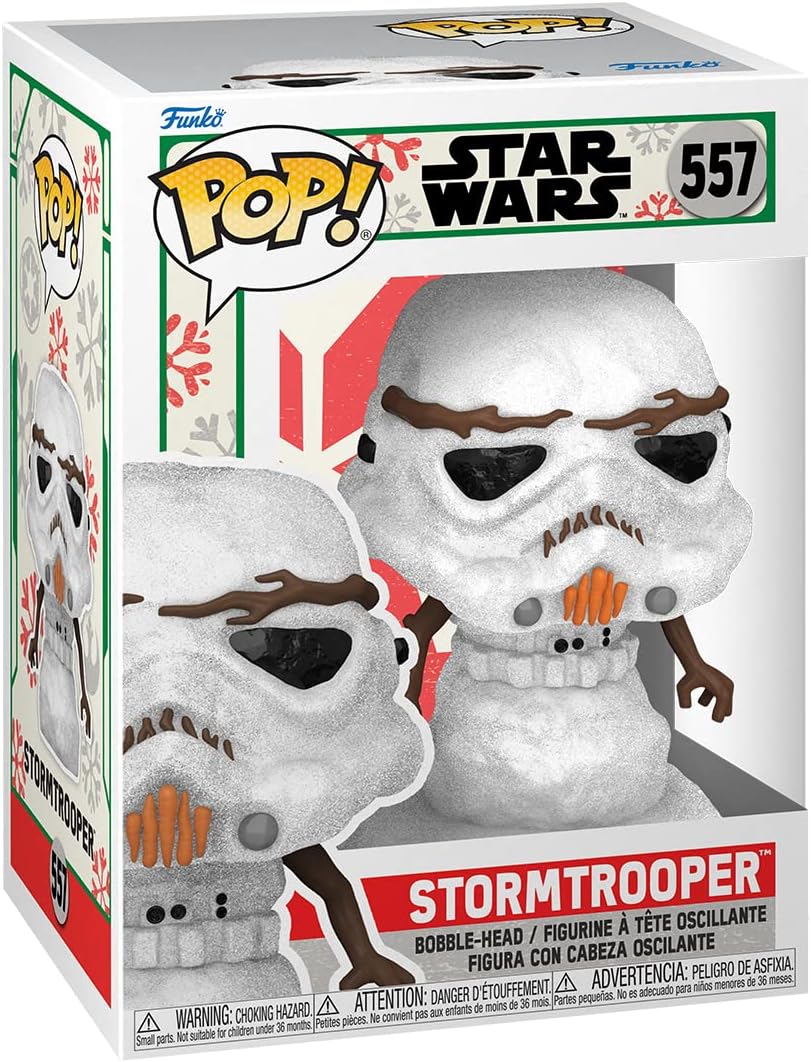 Funko Pop! Star Wars: Muñeco de Nieve Stormtrooper Edición Festiva