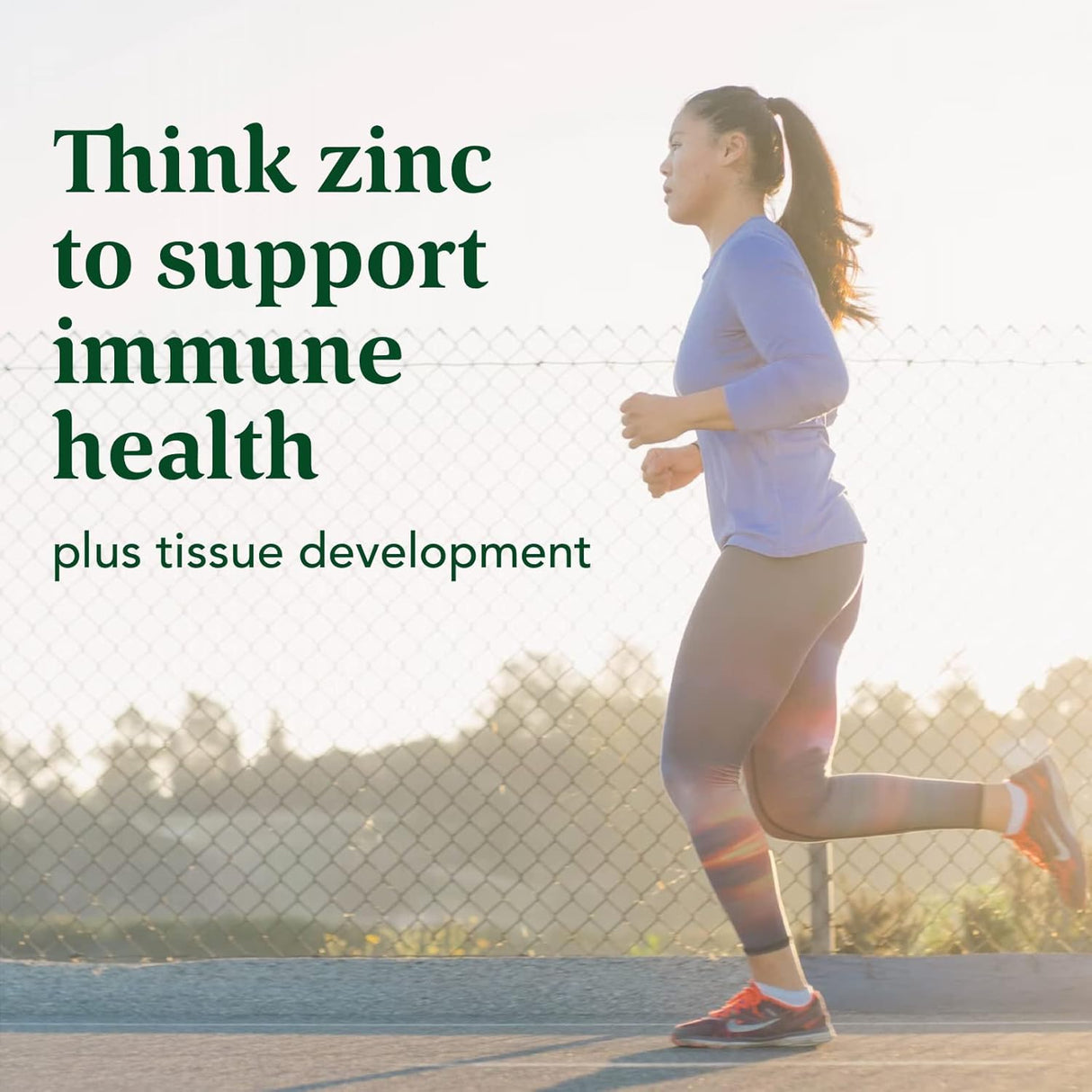 Suplemento de apoyo para la salud inmune con zinc vegano