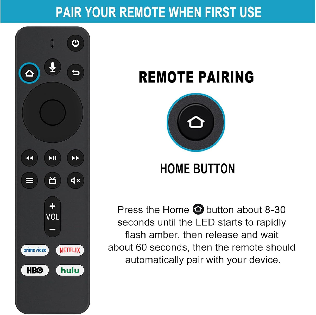 Control Remoto CT-RC1US-19 para TV Smart Insignia/Toshiba