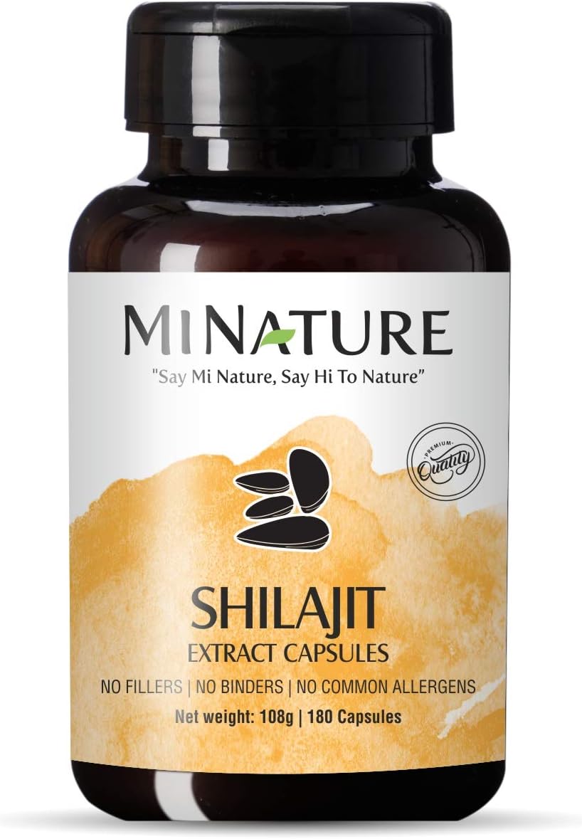 Cápsulas de Extracto de Shilajit 100% Puro - 1000 mg