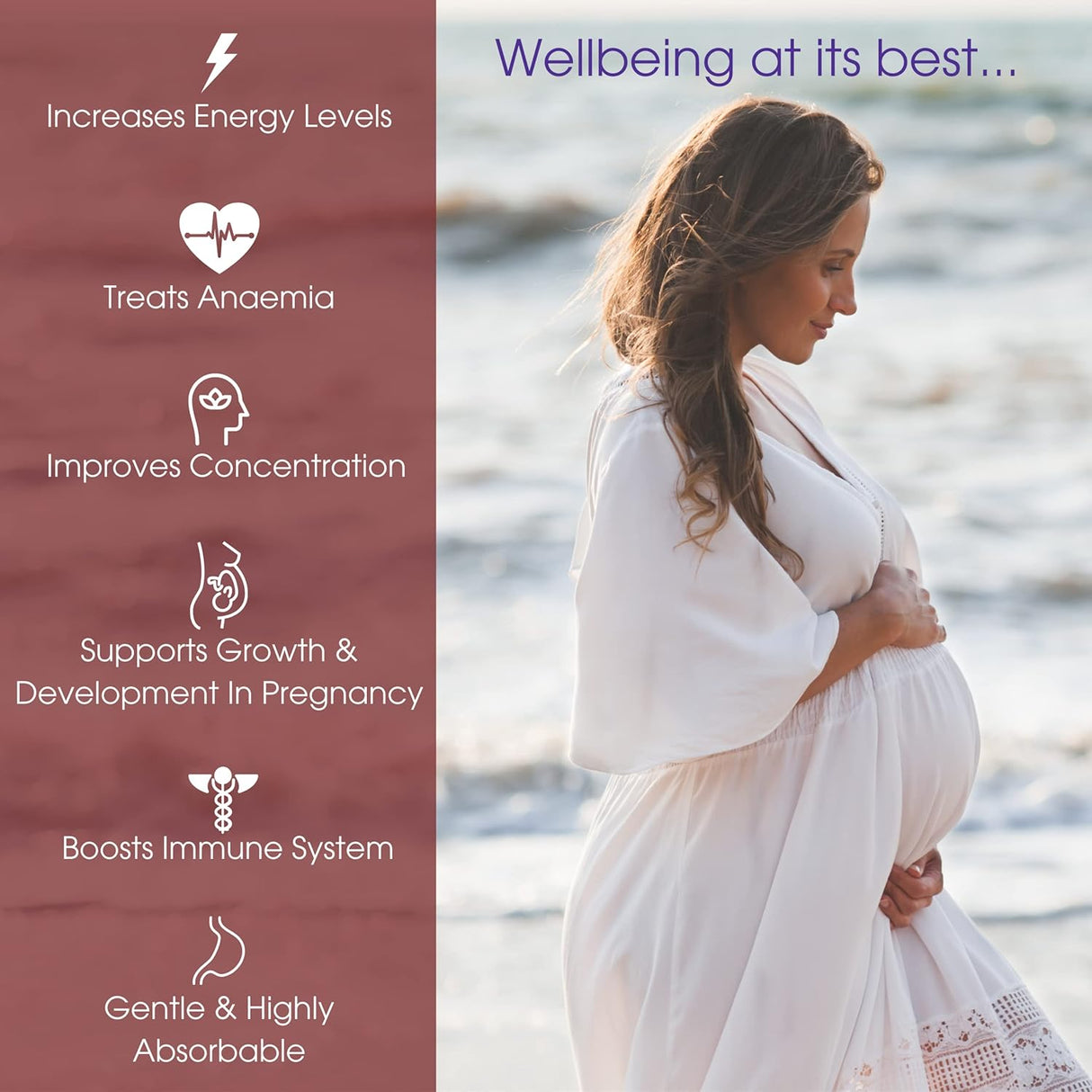 Suplemento de hierro + micro nutrientes puros ferroso