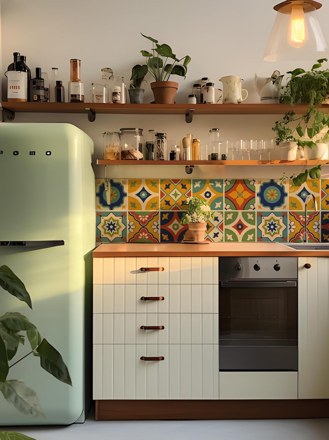 Vinilos Azulejos Cerámicos Vintage Autoadhesivos para Baño