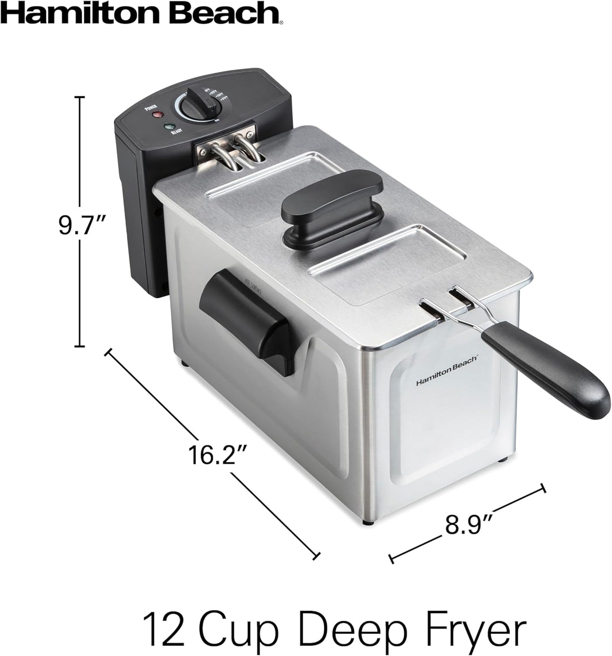 Freidora eléctrica estilo profesional Hamilton Beach 35032