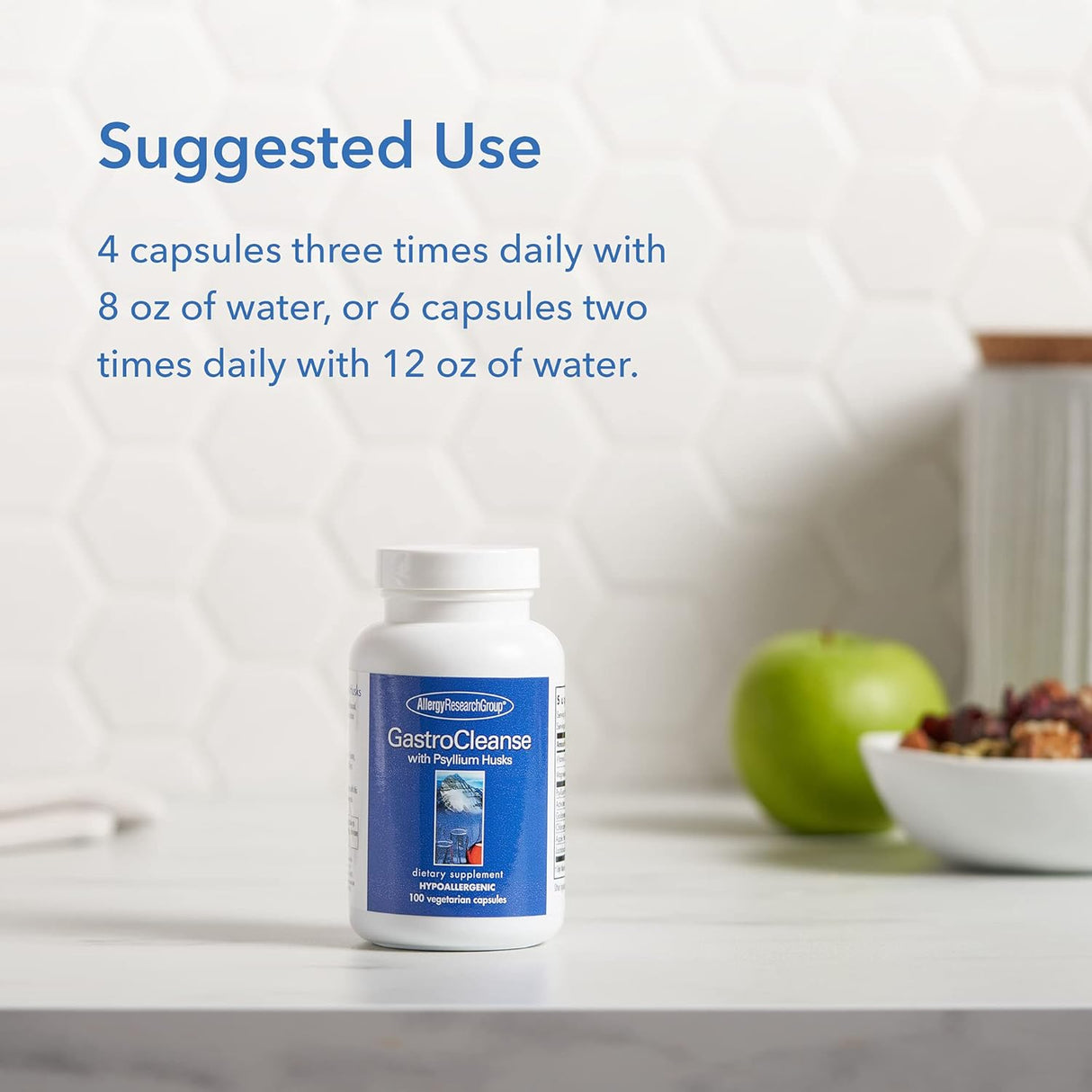 Suplemento Gastro Cleanse - Allergy Research Group, 100 cápsulas