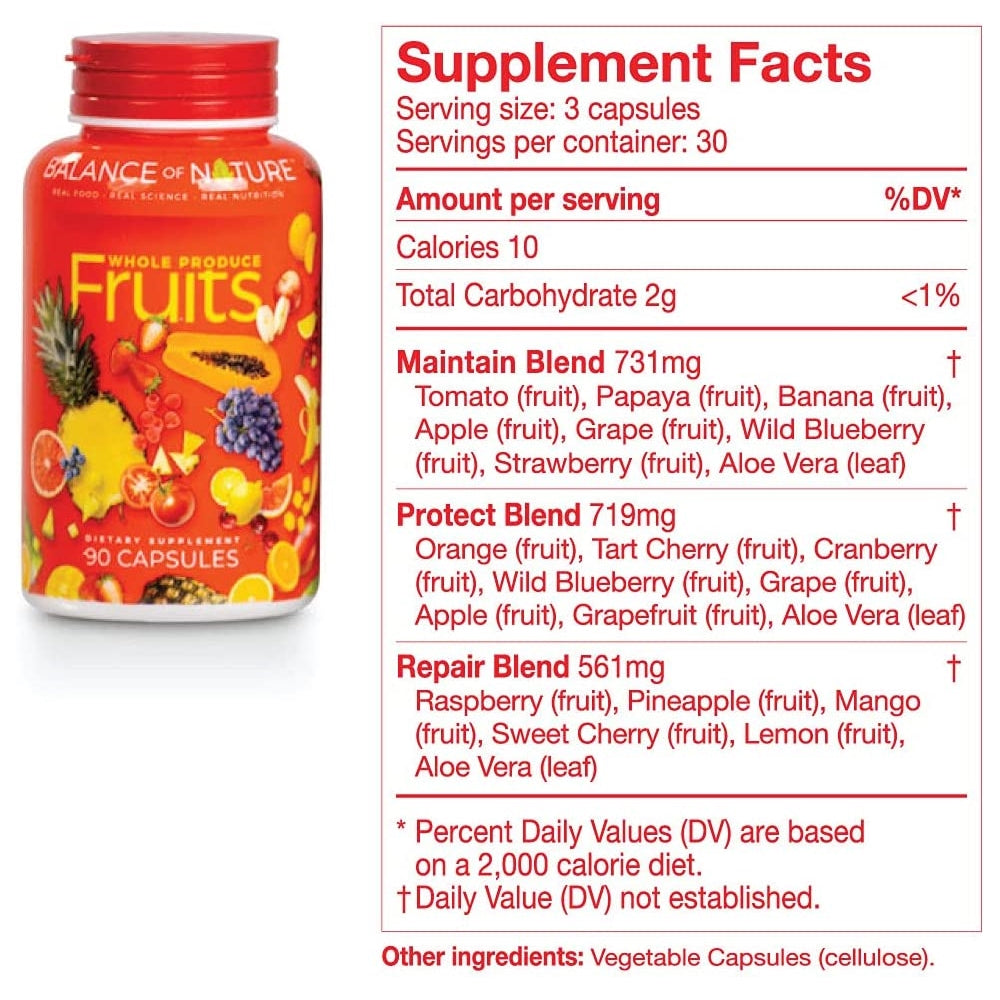 Suplementos Alimenticios Suplementos de frutas y verduras