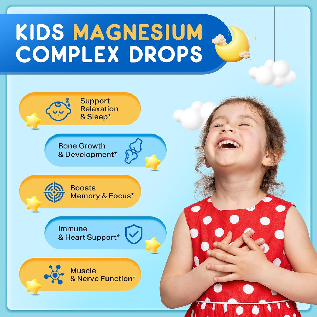 MagKids Magnesio Líquido para Niños con L-Theanina 2 oz