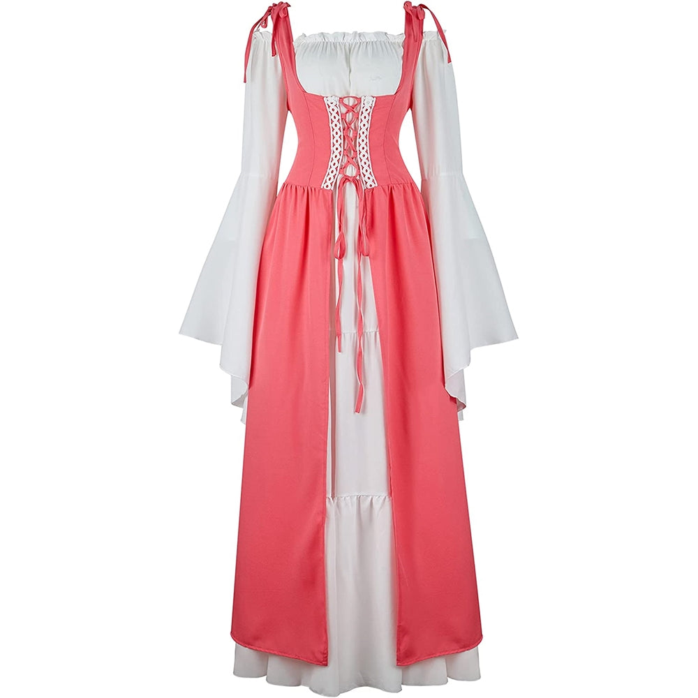 Disfraces renacentistas rosado talla XS